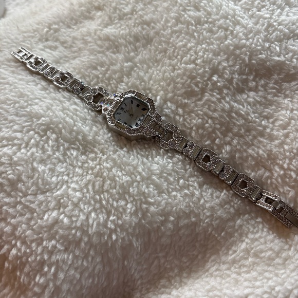 6 FX Curved Crystal Octogon Case Art Deco Crystal Watch by Franz Xavier - Picture 4 of 8